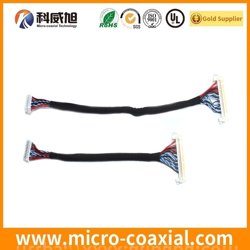 Manufactured I-PEX 20325-030T-02S micro coax LVDS cable I-PEX 3493 LVDS eDP cable provider