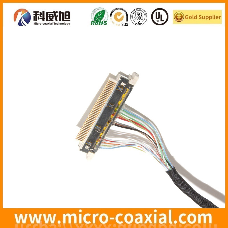 Manufactured I-PEX 20346-030T-32R fine micro coax LVDS cable I-PEX 20248-016T-F LVDS eDP cable Factory