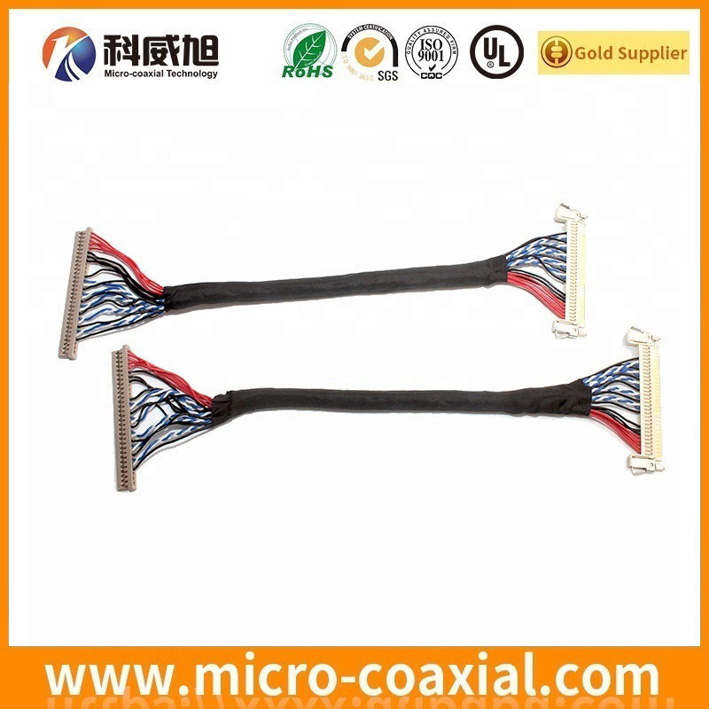 Manufactured I-PEX 20455-030E micro-coxial LVDS cable I-PEX 20408-Y44T-01F LVDS eDP cable Provider