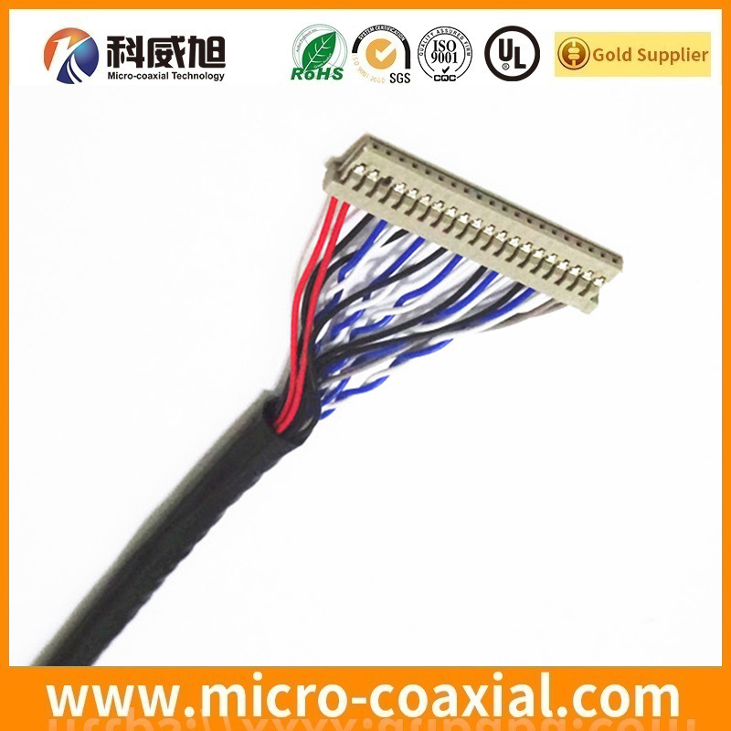 Manufactured I-PEX 20532-050T-02 MCX LVDS cable I-PEX 20777-040T-01 LVDS eDP cable provider
