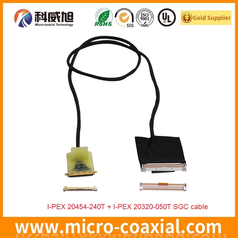 Manufactured I-PEX 20634-250T-02 fine wire LVDS cable I-PEX 20497-026T-30 LVDS eDP cable Vendor