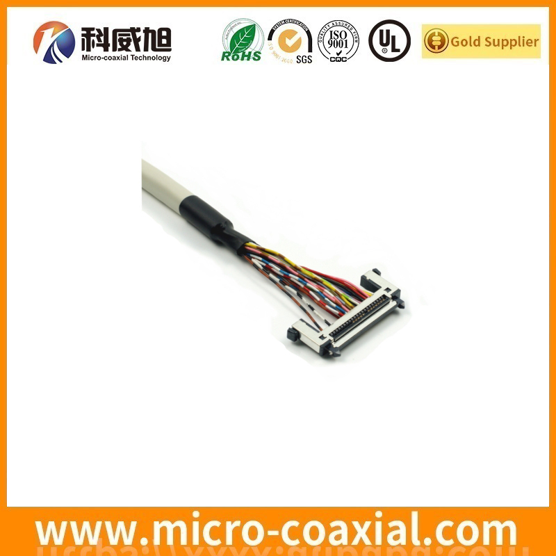 Manufactured I-PEX 2576-130-00 fine micro coax LVDS cable I-PEX 20395-040T-04 LVDS eDP cable manufactory