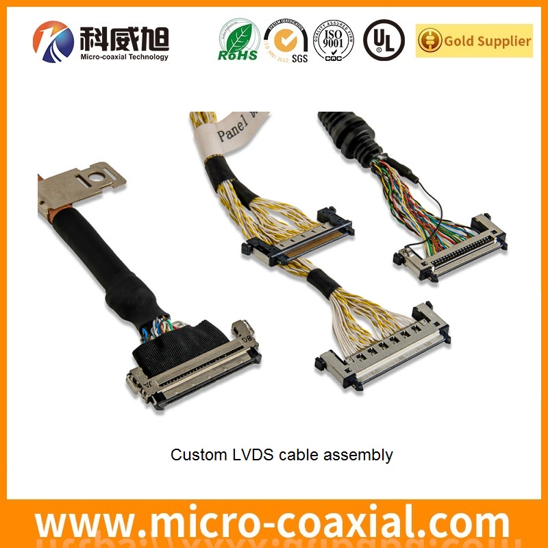 Manufactured I-PEX 2766-0501 micro-coxial LVDS cable I-PEX 20532-034T-02 LVDS eDP cable Manufacturing plant
