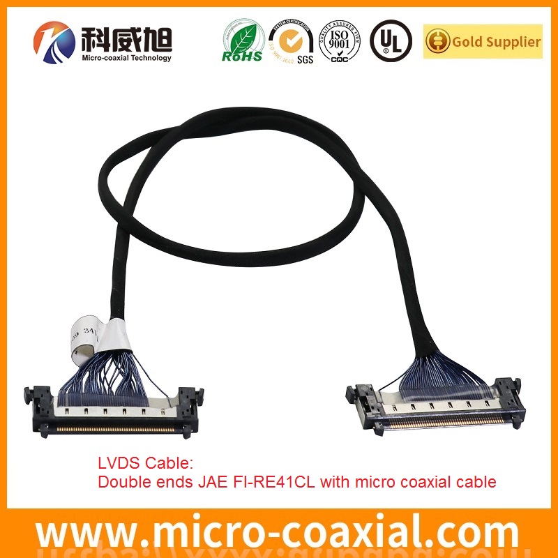 Manufactured SSL00-40L3-3000 MCX LVDS cable I-PEX 20438-030T-11 LVDS eDP cable factory