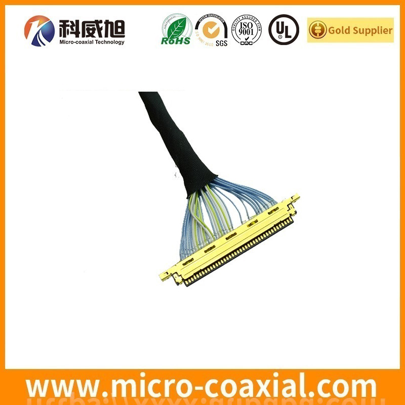 Professional DF49-40S-0.4H(51) micro-miniature coaxial LVDS cable I-PEX 20682-020E-02 LVDS eDP cable manufacturing plant