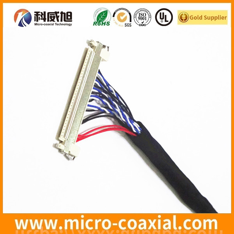 Professional I-PEX 1765-410B-B Micro Coaxial LVDS cable I-PEX 20498 LVDS eDP cable Provider
