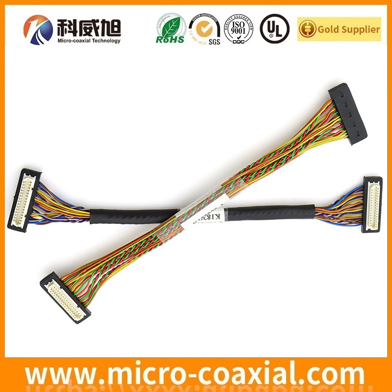 Professional I-PEX 20142-050U-20F Micro Coax LVDS cable I-PEX 20455-A20E-99 LVDS eDP cable provider