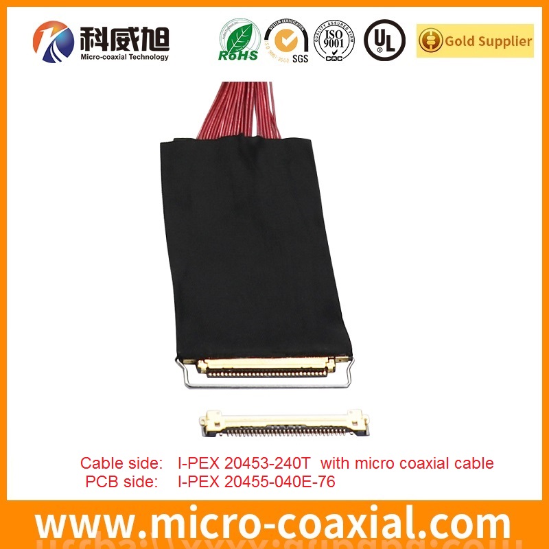 Professional I-PEX 20324-032E-11 fine pitch connector LVDS cable I-PEX 20846 LVDS eDP cable Supplier