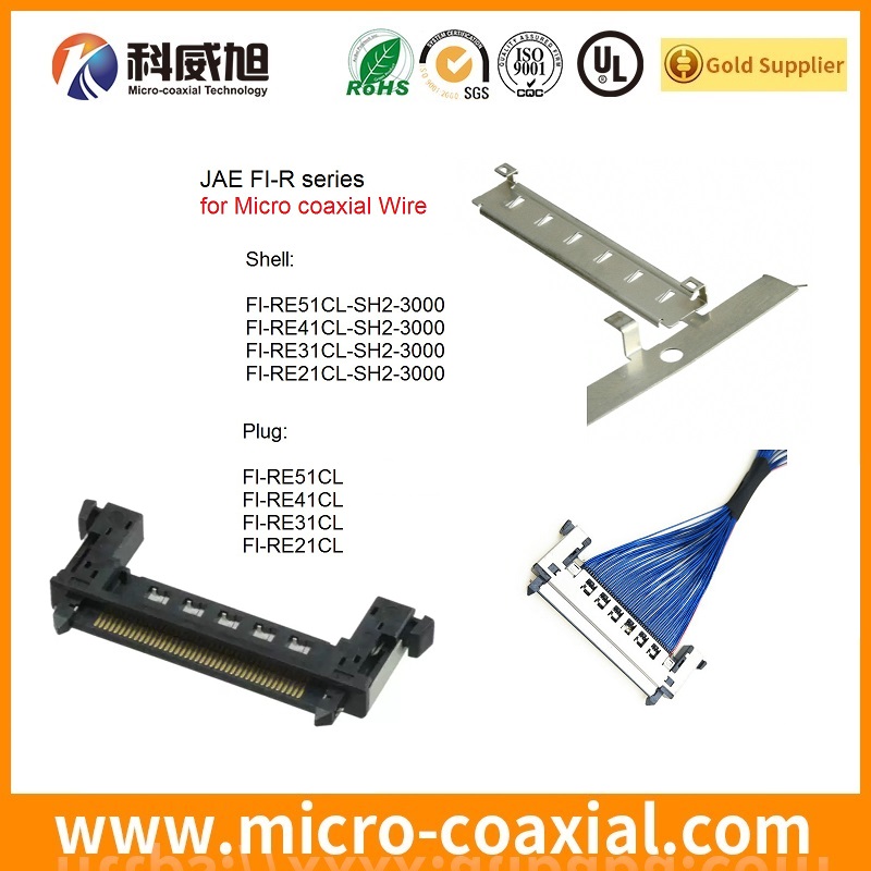 Professional I-PEX 20373-R20T-06 fine micro coax LVDS cable I-PEX 20374-R50E-31 LVDS eDP cable manufacturing plant