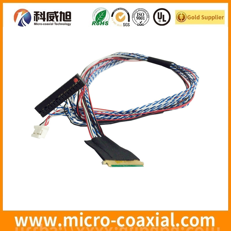 Professional I-PEX 20472-040T-20 fine micro coaxial LVDS cable I-PEX 2799-0501 LVDS eDP cable manufacturing plant