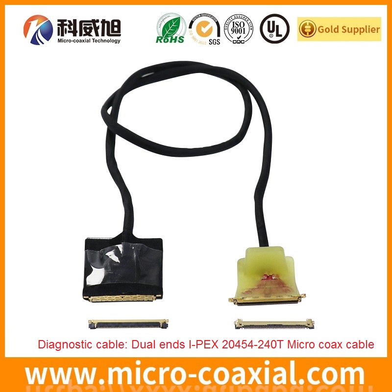 Professional I-PEX 20633-360T-01S micro-coxial LVDS cable I-PEX 20525-260E-02 LVDS eDP cable Vendor