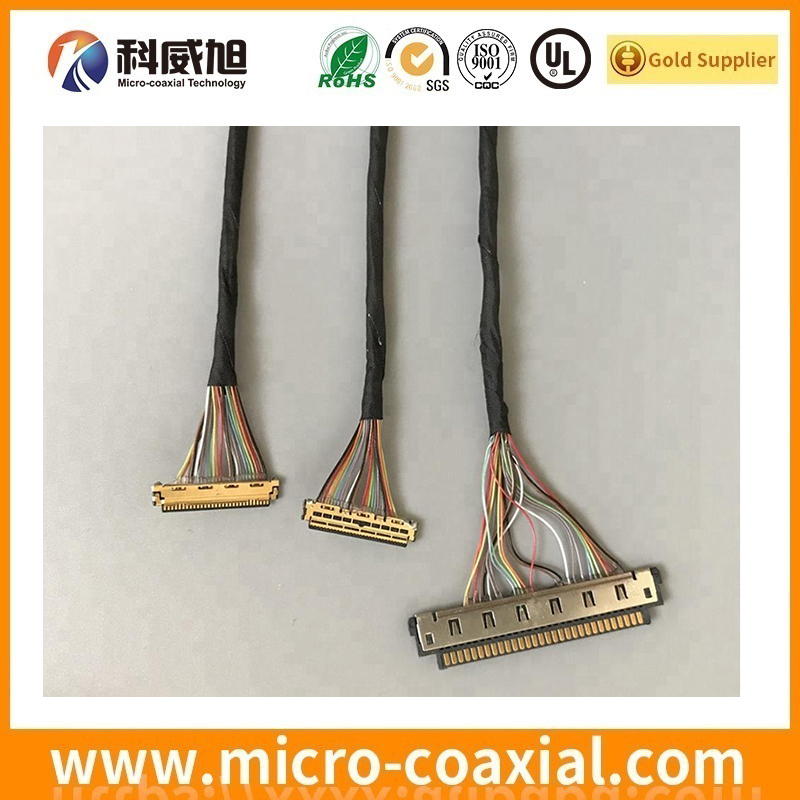 Professional I-PEX 2576-150-00 ultra fine LVDS cable I-PEX 20438-050T-11 LVDS eDP cable manufacturing plant