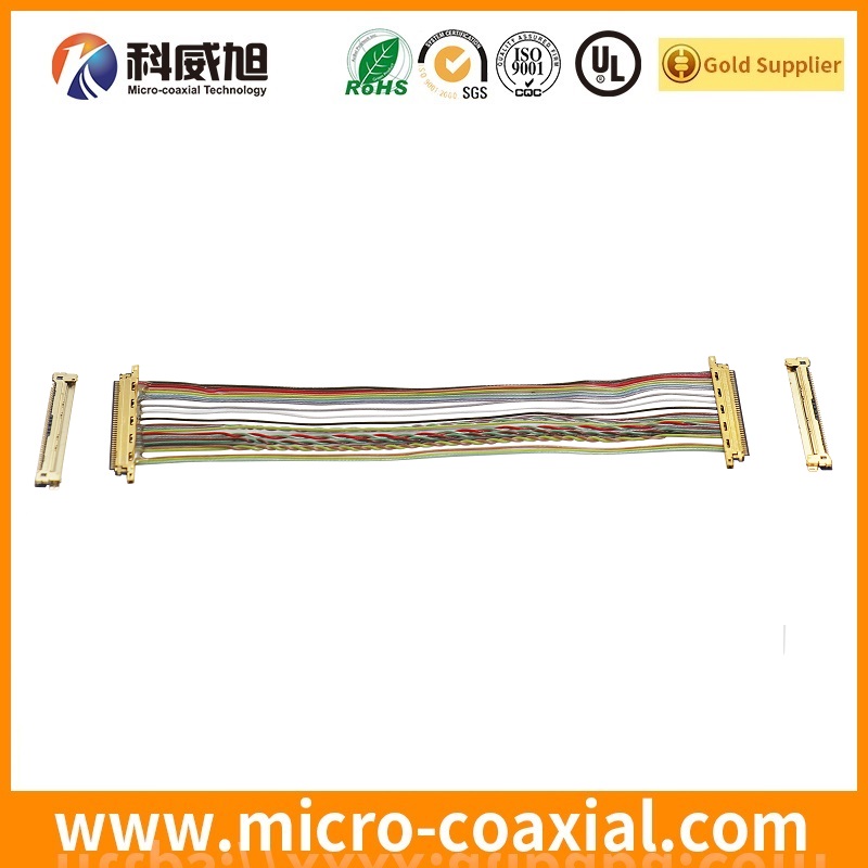 Professional I-PEX 2764-0101-003 board-to-fine coaxial LVDS cable I-PEX 20320-040T-11 LVDS eDP cable manufactory