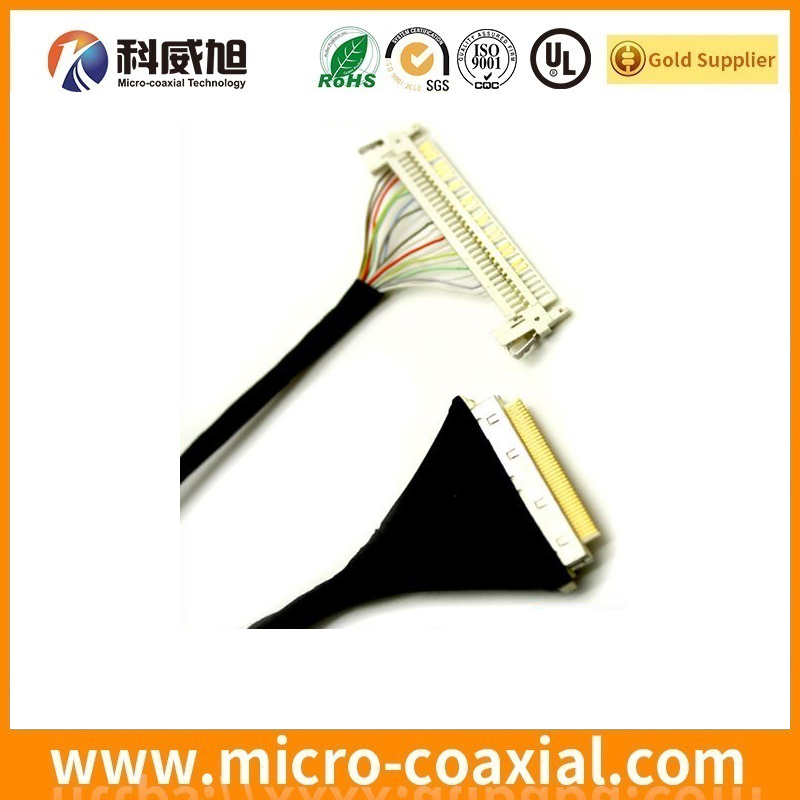 Professional I-PEX 2766-0601 thin coaxial LVDS cable I-PEX 2766-0501 LVDS eDP cable Manufactory