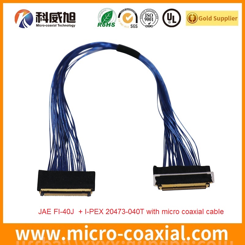 Professional LVX-A40SFYG Fine Micro Coax LVDS cable I-PEX 20496-050-40 LVDS eDP cable Manufactory