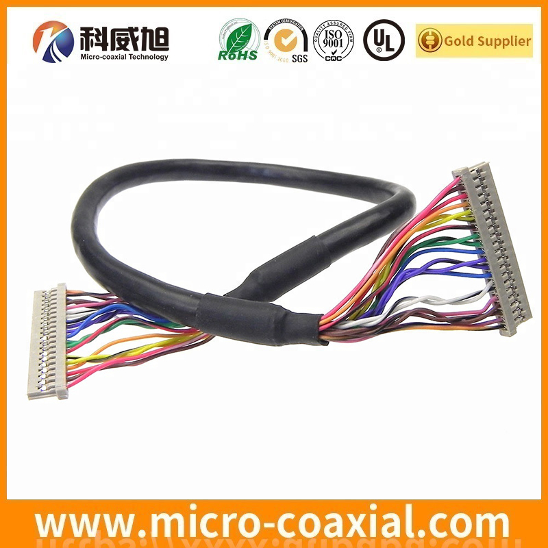 custom 2023348-2 thin coaxial LVDS cable I-PEX 20497-050T-30 LVDS eDP cable Supplier