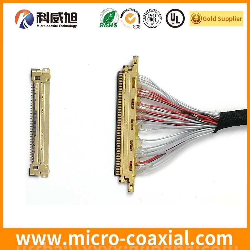 custom DF49-40S-0.4H(51) fine pitch connector LVDS cable I-PEX 3204-0301 LVDS eDP cable supplier