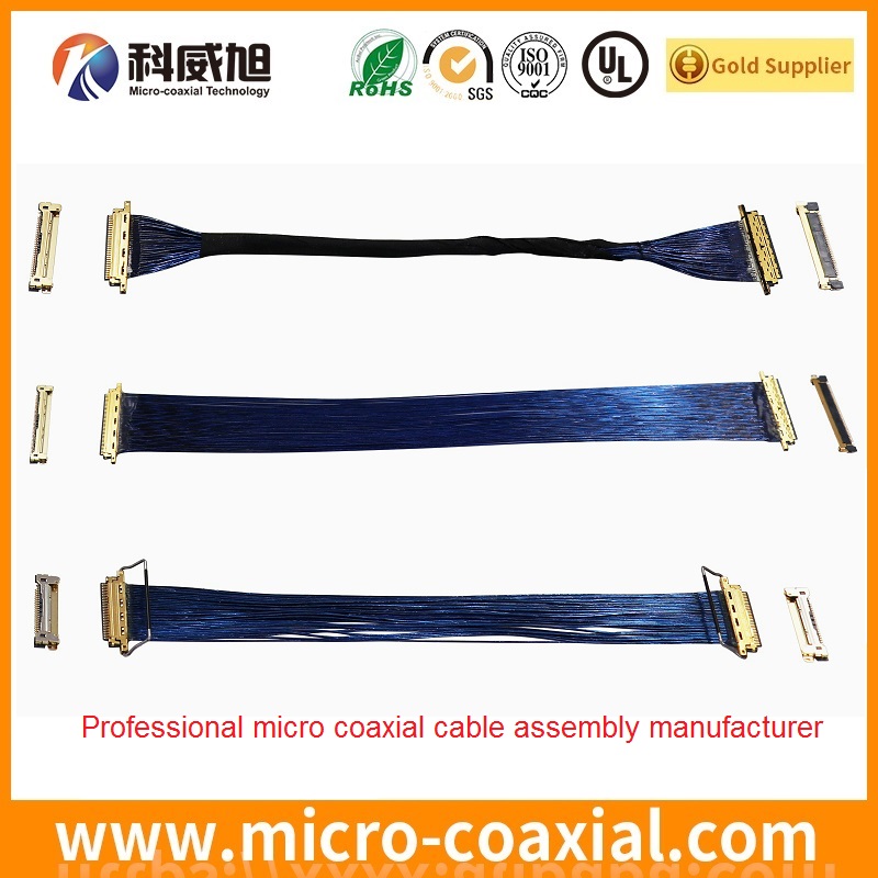 custom DF81-30S-0.4H(52) fine micro coaxial LVDS cable I-PEX 20525-240E-02 LVDS eDP cable Provider