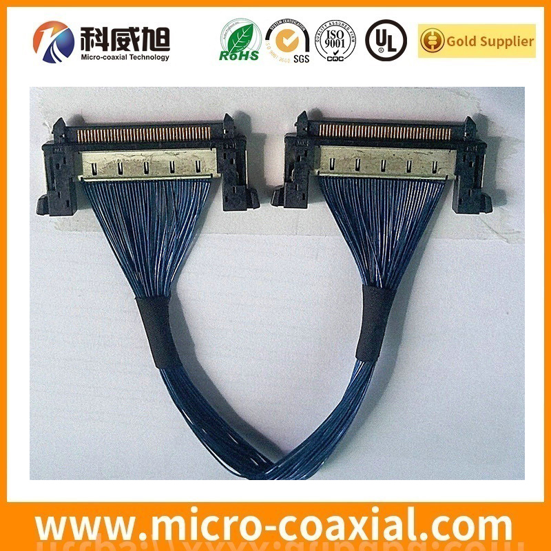 custom DF81-40P-LCH(52) micro flex coaxial LVDS cable I-PEX 20439-030E-01 LVDS eDP cable Manufactory