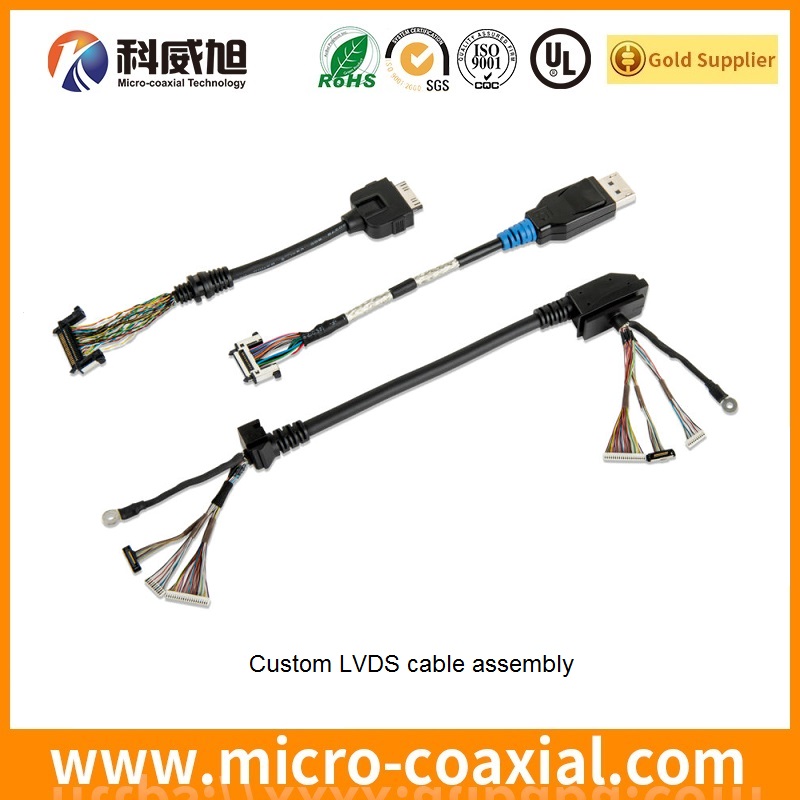 custom FI-J40C5-T3000 Fine Micro Coax LVDS cable I-PEX 20423-V21E LVDS eDP cable supplier