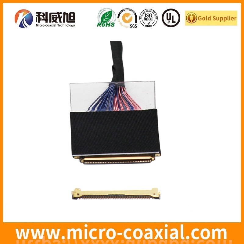 custom I-PEX 20229 micro coax LVDS cable I-PEX 20532-034T-02 LVDS eDP cable Manufacturing plant
