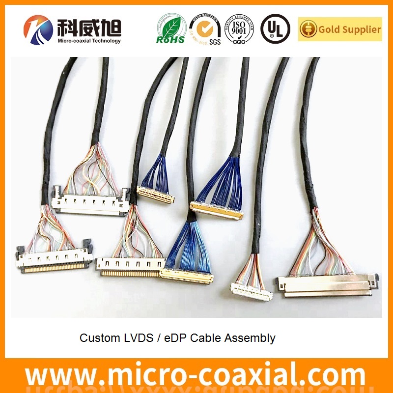 custom I-PEX 20319-030T-11 micro coax LVDS cable I-PEX 20473-030T-10 LVDS eDP cable manufactory