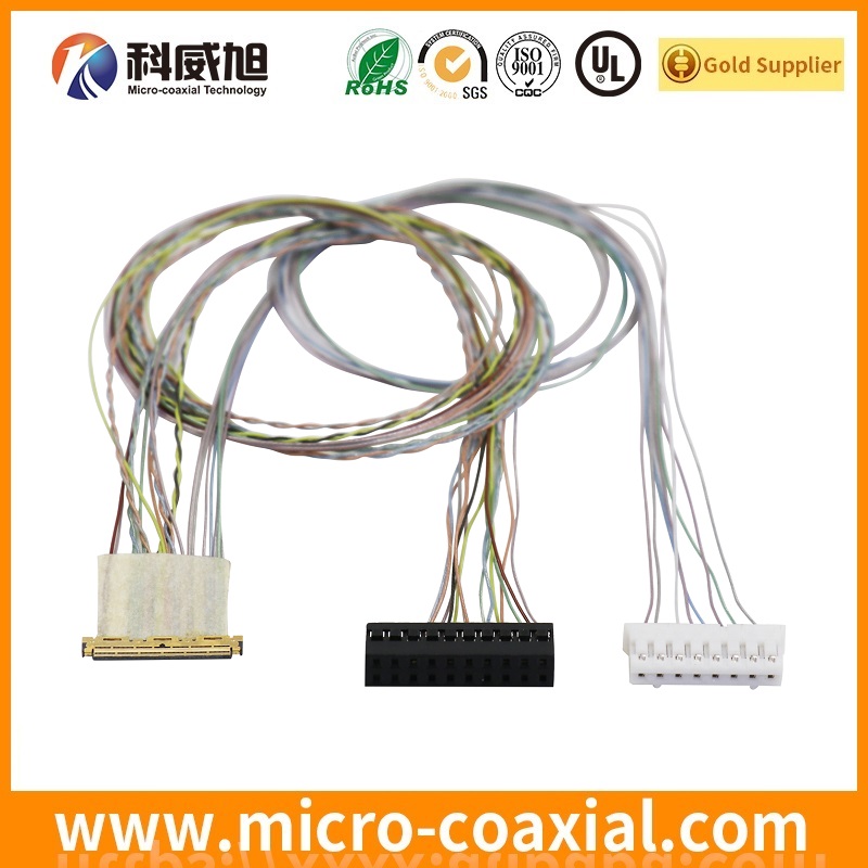 custom I-PEX 20347-335E-12R micro coaxial connector LVDS cable I-PEX 20790 LVDS eDP cable manufacturing plant