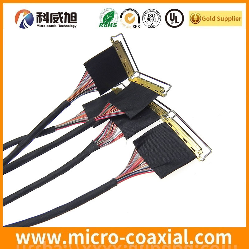 custom I-PEX 20421-051T micro coaxial connector LVDS cable I-PEX 20633-312T-01S LVDS eDP cable factory
