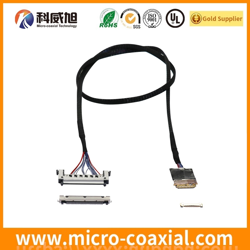 custom I-PEX 20423-H21E MCX LVDS cable I-PEX 20346-025T-32R LVDS eDP cable Manufacturing plant