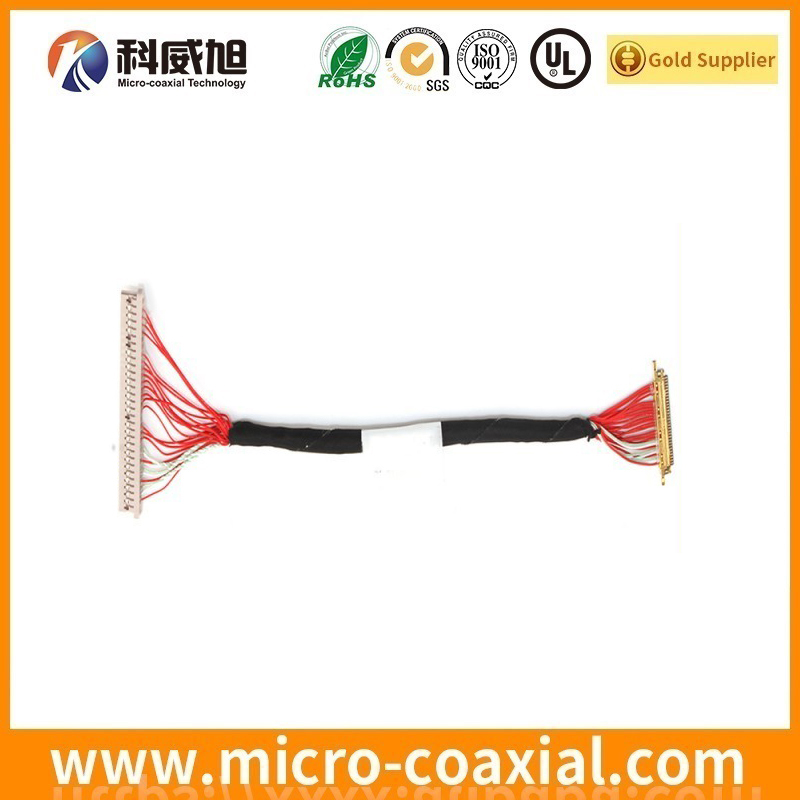 custom I-PEX 20423-H51E Micro-Coax LVDS cable I-PEX 3493-0301 LVDS eDP cable Manufactory