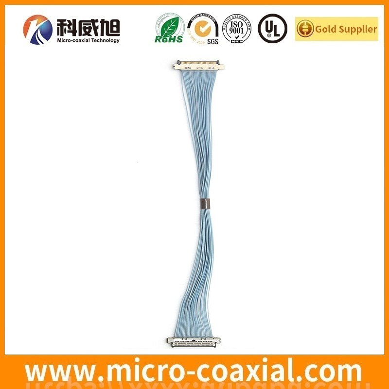 custom I-PEX 20454-250T micro-miniature coaxial LVDS cable I-PEX 20525-220E-02 LVDS eDP cable factory