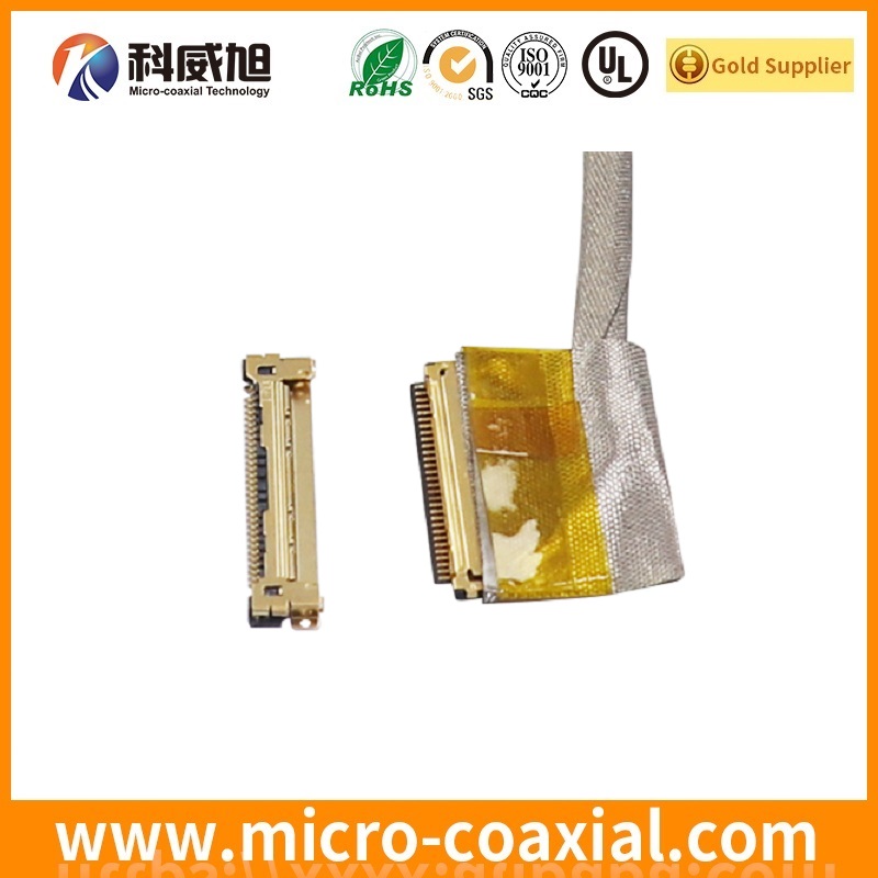 custom I-PEX 20633-312T-01S board-to-fine coaxial LVDS cable I-PEX 2764-0601-003 LVDS eDP cable factory