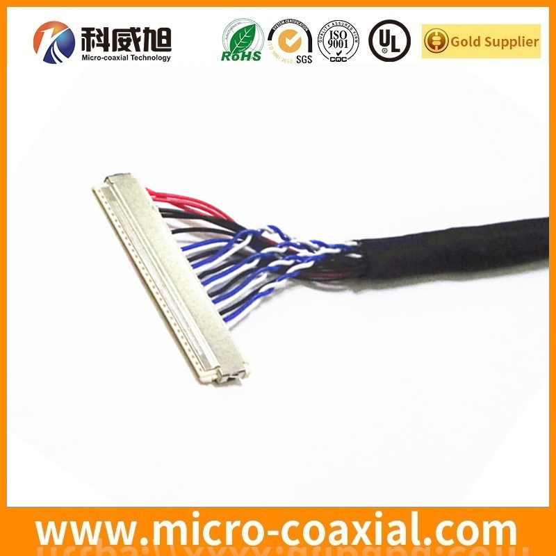 custom I-PEX 20777-040T-01 micro-miniature coaxial LVDS cable I-PEX 20421-031T LVDS eDP cable Vendor