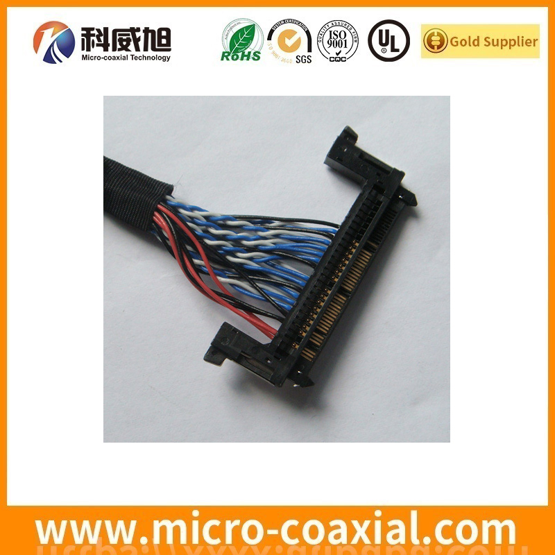 custom I-PEX 20833-040T-01-1 micro wire LVDS cable I-PEX 2764-0201-003 LVDS eDP cable Supplier