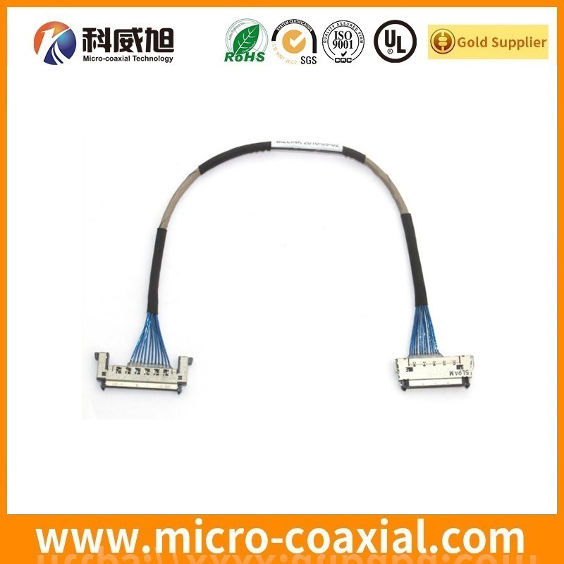 custom I-PEX 20878 fine micro coax LVDS cable I-PEX 20474-040E-12 LVDS eDP cable Factory