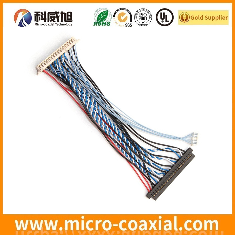 custom I-PEX 2182-032-03 micro coaxial LVDS cable I-PEX 1968-0302 LVDS eDP cable Vendor