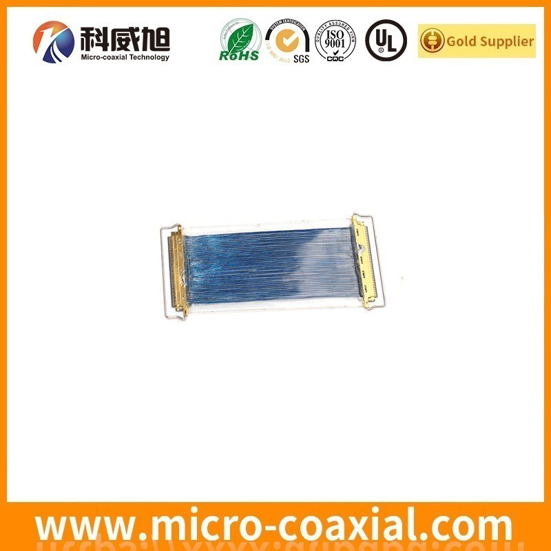 custom I-PEX 2496-030 thin coaxial LVDS cable I-PEX 2766-0301 LVDS eDP cable manufacturer