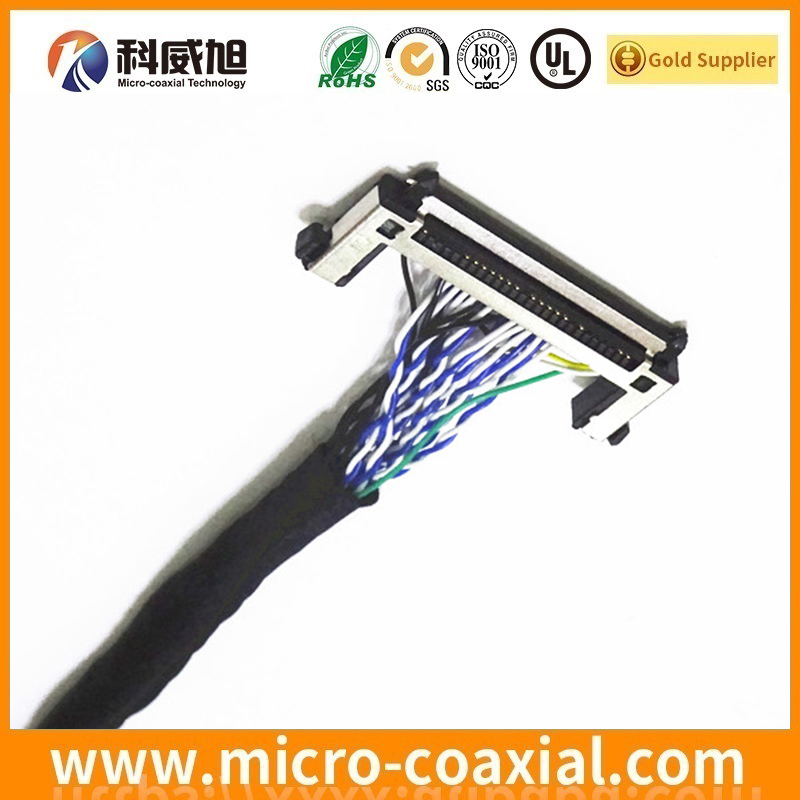 custom MDF76-30P-1C micro coax LVDS cable I-PEX 20497-032T-30 LVDS eDP cable Manufactory
