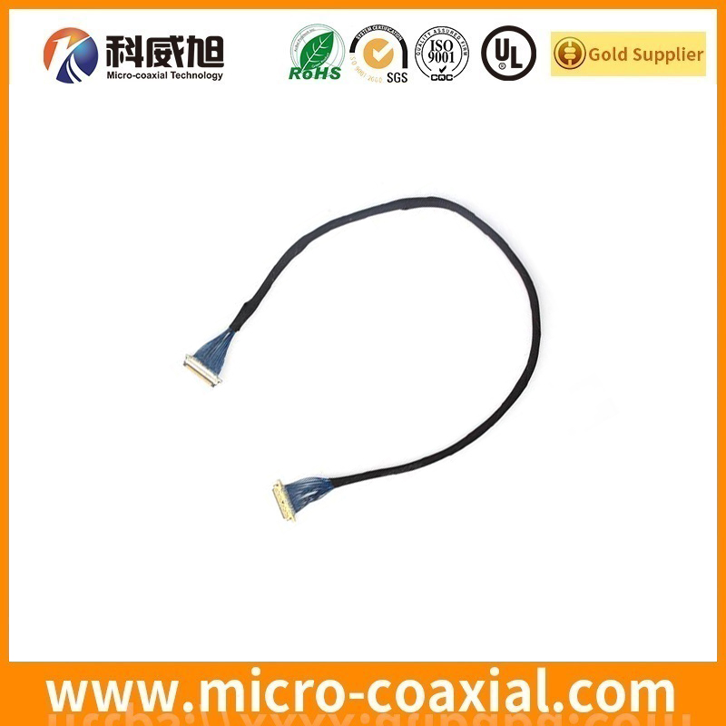 customized DF81D-30P-0.4SD(51) board-to-fine coaxial LVDS cable I-PEX 20347-325E-12R LVDS eDP cable manufacturing plant
