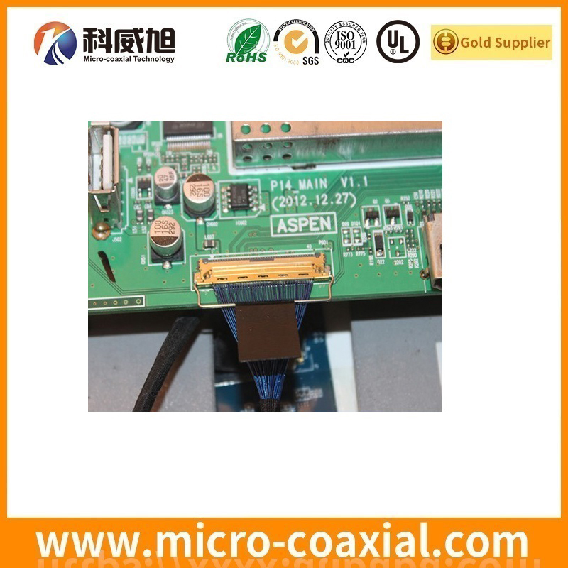 customized FI-RE51HL fine-wire coaxial LVDS cable I-PEX 20410-020U LVDS eDP cable factory