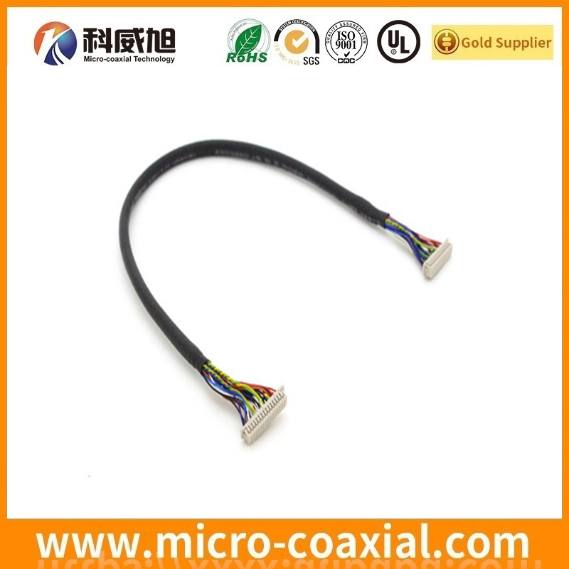 customized FI-S10P-HFE-E1500 fine pitch harness LVDS cable I-PEX 20319-050T-11 LVDS eDP cable manufacturing plant