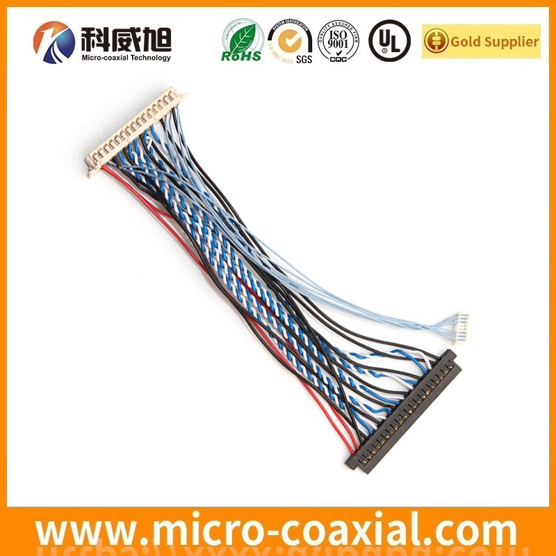 customized FI-S10S Fine Micro Coax LVDS cable I-PEX 20380-R20T-06 LVDS eDP cable Factory