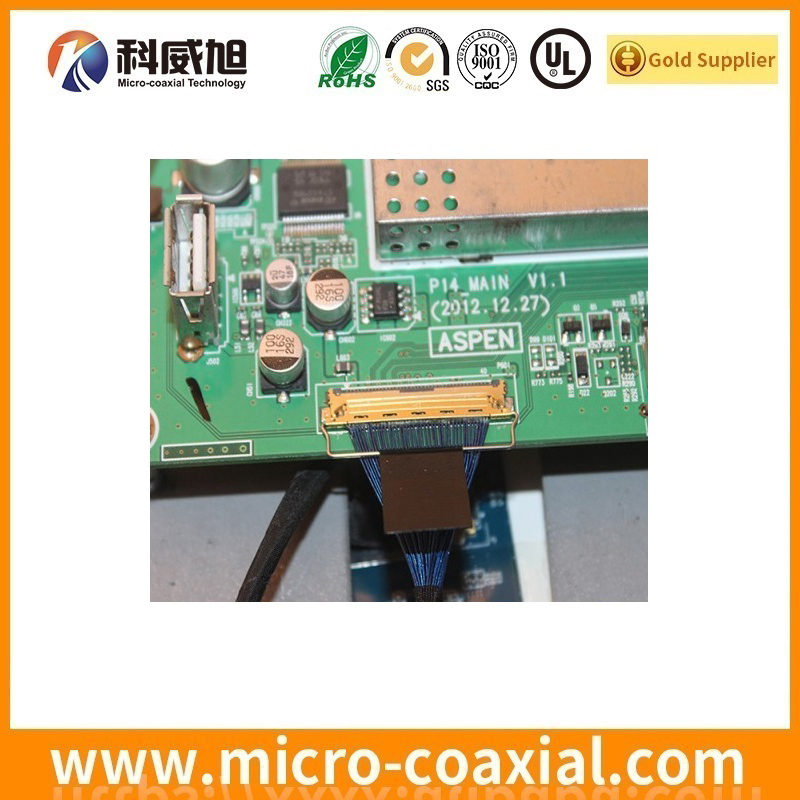 customized FI-W7P-HFE micro flex coaxial LVDS cable I-PEX 20324-028E-11 LVDS eDP cable vendor