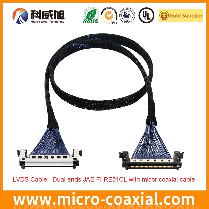 customized I-PEX 20230 fine-wire coaxial LVDS cable I-PEX 20347-340E-12R LVDS eDP cable manufacturer
