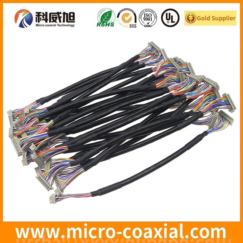 customized I-PEX 20503-044T-01F fine pitch connector LVDS cable I-PEX 2367-020 LVDS eDP cable manufactory