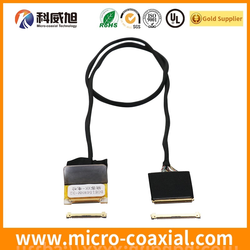 customized LVC-D10SFYG fine pitch connector LVDS cable I-PEX 3398-0401-1 LVDS eDP cable manufacturing plant