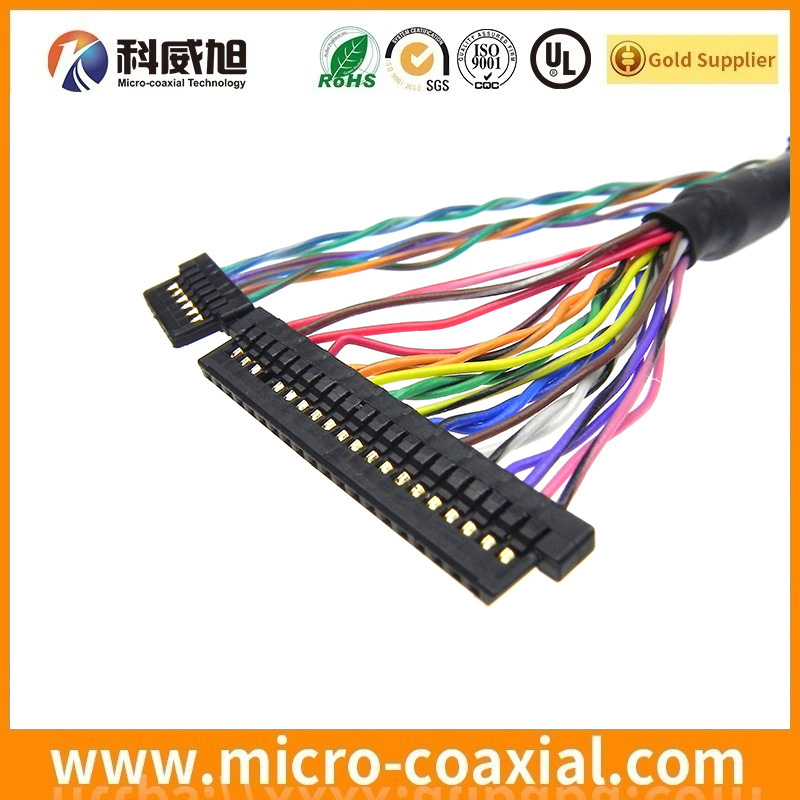 Built DF36-20P-SHL micro coax LVDS cable I-PEX 20453 LVDS eDP cable manufactory