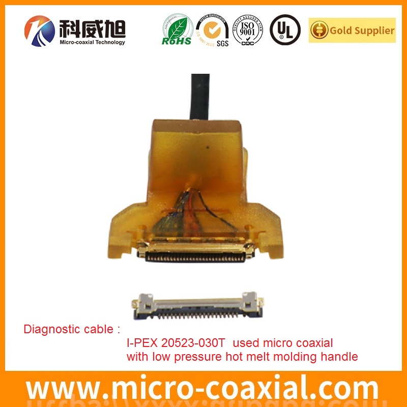 Built FI-S3P-HFE-E1500 micro flex coaxial LVDS cable I-PEX 20439-050E-01 LVDS eDP cable manufacturing plant
