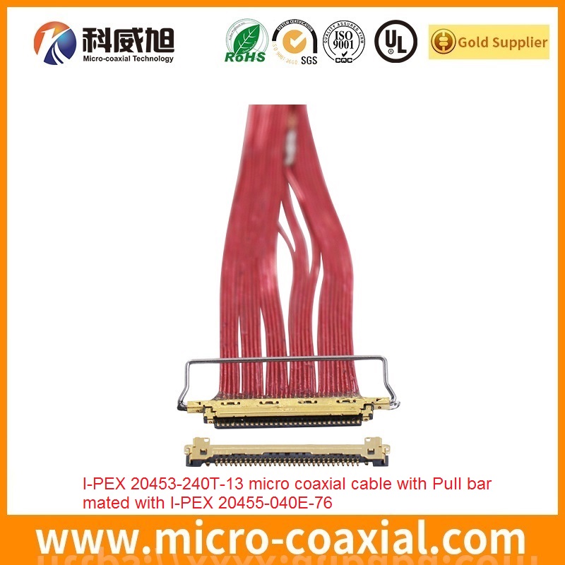 Custom 5018004032 fine micro coax LVDS cable I-PEX 20777-030T-01 LVDS eDP cable Provider