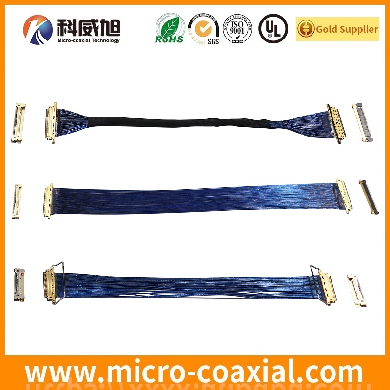Custom DF81-40P-SHL thin coaxial LVDS cable I-PEX 20324 LVDS eDP cable Manufacturing plant